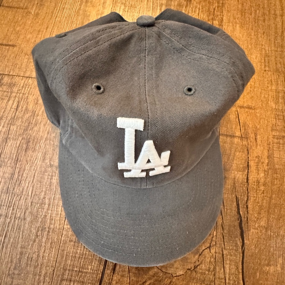 LA Dodgers Baseball Cap - Grey with White Embroidery
